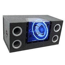 PYRAMID 12"" ALTO-FALANTE SUBWOOFER ALIMENTADO - SUBWOOFER ÁUDIO AUTOMOTIVO - PRETO comprar usado  Enviando para Brazil