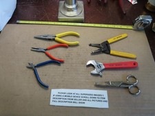 LOTE DE FERRAMENTAS JENSEN 6 PEÇAS ALICATE DE NARIZ AGULHA, CORTADORES DIAGONAIS, DESCASCADOR DE TESOURA EUA comprar usado  Enviando para Brazil