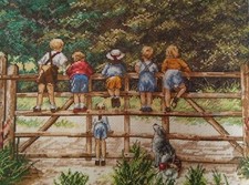 Stickvorlage kreuzstich kinder gebraucht kaufen  Bad Buchau
