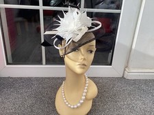 Ladies black fascinator for sale  LYDNEY