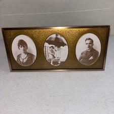 Vintage Burnes Of Boston Moldura Tripla Dourada Ornamentada em Relevo Tapete de Estanho Dourado comprar usado  Enviando para Brazil
