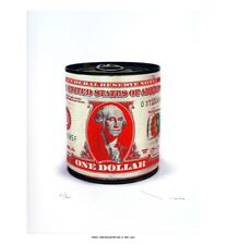 TABLEAU CONTEMPORAIN street art pop art one dollar tin can Red B TEHOS comprar usado  Enviando para Brazil