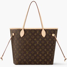 Autêntica bolsa tote Louis Vuitton Neverfull MM bege M46975 comprar usado Autêntica bolsa tote Louis Vuitton Neverfull MM bege M46975 comprar usado  Enviando para Brazil