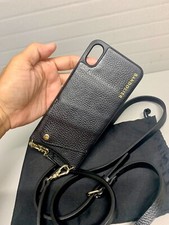 Tiracolo de couro Bandolier Willa para iPhone 8/7/6 Plus preto ~ MUITO BOM ESTADO comprar usado  Enviando para Brazil