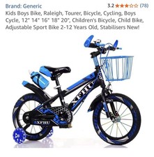 Kids blue bike for sale  WATFORD