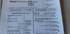 deutz d15 ersatzteile gebraucht kaufen  Ebsdorfergrund