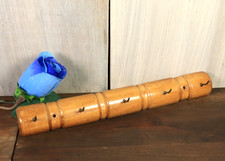 Toalha de cozinha vintage francesa bambu falso rack de parede madeira esculpida 5 ganchos década de 1950 comprar usado  Enviando para Brazil