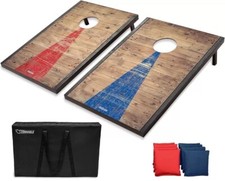 Juego GoSports Clásico Exterior Cornhole con Acabado Madera Rústica 8 Bolsas de Frijoles segunda mano  Embacar hacia Mexico
