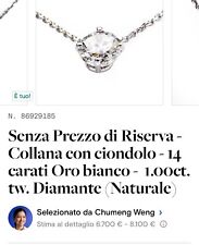 Diamante naturale certificato usato  Italia