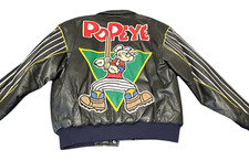 Jaqueta de couro nova com etiquetas 1994 Popeye Montana Toons RARA LIMITADA VINTAGE tamanho P comprar usado  Enviando para Brazil