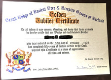masonic certificate for sale masonic certificate for sale BANGOR