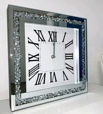 Spiegel wanduhr strasssteinche gebraucht kaufen  Berlin
