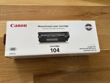 Cartucho de toner laser preto Canon 104 ImageCLASS FABRICANTE DE EQUIPAMENTO ORIGINAL - Caixa aberta comprar usado  Enviando para Brazil