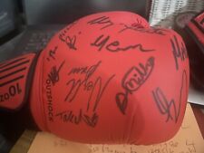 Multi signed boxing for sale  RHYL
