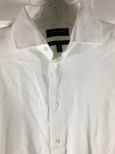 Camisa social masculina slim fit Banana Republic M branca espinha de peixe manga longa algodão comprar usado  Enviando para Brazil