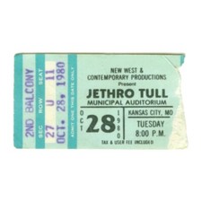 Jethro tull municipal for sale  Lenexa