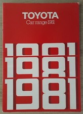 Toyota range brochure for sale  BOURNE