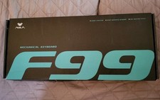 Teclado RGB mecânico sem fio AULA F99 3 em 1 trocável cinza escuro/cinza/branco comprar usado  Enviando para Brazil