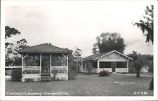 Cartão postal RPPC Clermont,Florida Community Building and Gazebo,FL Cline 2-F-266 comprar usado  Enviando para Brazil