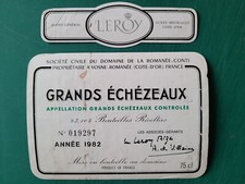 étiquette grands echézeaux d'occasion  Saint-Just-de-Claix