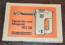 Bedienungsanleitung handrühr  gebraucht kaufen  Zschopau