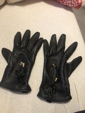 Black leather gloves for sale  CLITHEROE