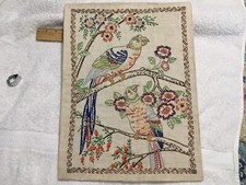 Vintage embroidered parrots for sale  Hardy