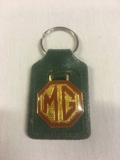 Enamel leather keyring for sale  READING