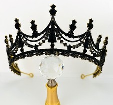 Diadem gold schwarz gebraucht kaufen  Hamburg