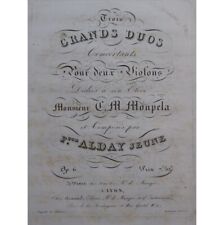 Alday Francisque Drei Grand Duos Op 6 2 Violinen ca1820 comprar usado  Enviando para Brazil