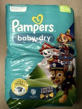 Vintage Pieluchy Pieluchy Couche Pieluchy Pampers Baby Dry Paw Patrol ZAPIECZĘTOWANE na sprzedaż  PL