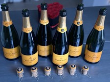 🍾🥂Conjunto de 6 VEUVE CLICQUOT BRUT CHAMPAGNE 750ML GARRAFA VAZIA com Cortiça e Gaiola comprar usado  Enviando para Brazil