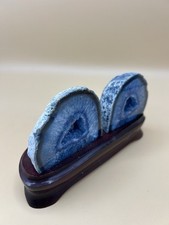 Blue agate geode for sale  LONDON