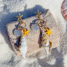 Bohemian shell earrings for sale  USA