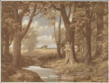 R. Atkinson Raposa, Cabine, Árvores, Água, Cor Sépia 9,75"x7,5" Impressão de Amostra 1910 comprar usado  Enviando para Brazil