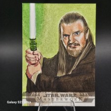 Esboço de obra-prima de Star Wars 1/1 Qui-Gon Jinn 2024 por Senna Buurs comprar usado  Enviando para Brazil