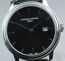 Relógio masculino ”Bateria Nova” Vintage Frederique Constant Geneve mostrador preto data Qz comprar usado  Enviando para Brazil