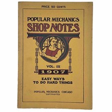 Popular Mechanics Shop Notes 1907 Volume 3 Staple Binding Vintage DIY Paperback comprar usado  Enviando para Brazil