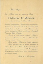 Lettera apertura albergo usato  Mantova