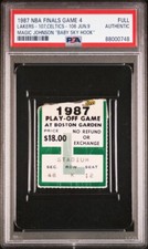 Usado, MAGIC JOHNSON BABY HOOK SHOT - INGRESSO PSA 1987 NBA FINALS LAKERS CELTICS GM4 comprar usado  Enviando para Brazil