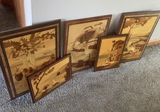 Vintage inlaid wood for sale  Steger