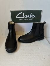 Clarks black leather for sale  CARDIGAN