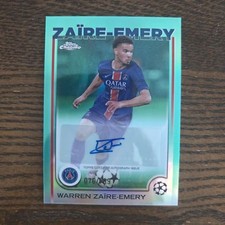 Warren Zaire-Emery 2024-25 Topps Chrome UCC Chrome Auto Aqua Refratores /199, usado comprar usado  Enviando para Brazil
