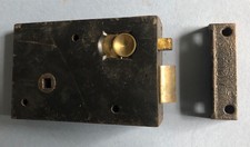Fechadura de aro fundido vintage com acessórios de retenção e latão e snib - Ideal para um banheiro comprar usado  Enviando para Brazil