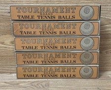 Lote 5 bolas de tênis de mesa vintage marca torneio pingue-pongue 1940-1950 NOVO LIDO comprar usado  Enviando para Brazil