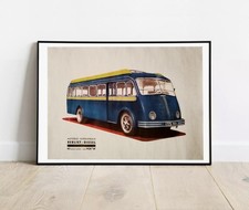 Poster retro autobus d'occasion  L'Isle-sur-la-Sorgue