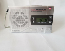 Relógio despertador World Multi 10 bandas rádio portátil digital FM -MW -SW GYL 388, usado comprar usado  Enviando para Brazil