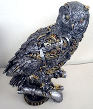 Steampunk owl statue for sale  IPSWICH