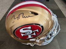 Jerry Rice autografado tamanho completo autêntico capacete de velocidade fanáticos autêntico 49ers comprar usado  Enviando para Brazil