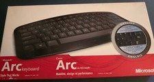 Teclado sem fio Microsoft Arc com caixa original, pilhas AAA incl., usado comprar usado  Enviando para Brazil
